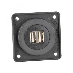 Contactdoos 2xUSB Lader 12V Inb. afbeelding