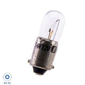 BA9S 12V 4W BS233 Lamp 2x afbeelding