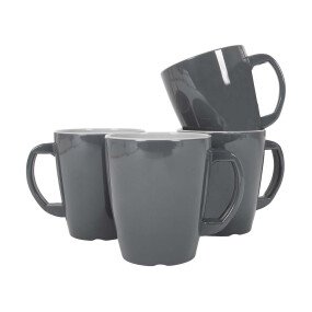 Mok Grijs 380ml VIV 4 stuks afbeelding