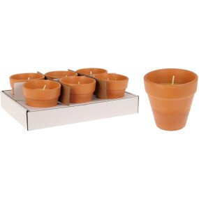 Citronella Kaars In Pot 9x9cm afbeelding
