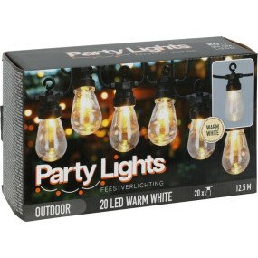 Feestverlichting 13mtr 20lamps afbeelding