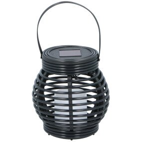 Lantaarnlamp Solar Ø15x16cm Vlam afbeelding