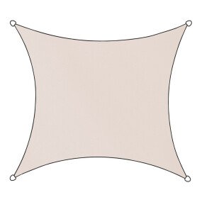 Schaduwdoek Livigno Oxford Vierk afbeelding