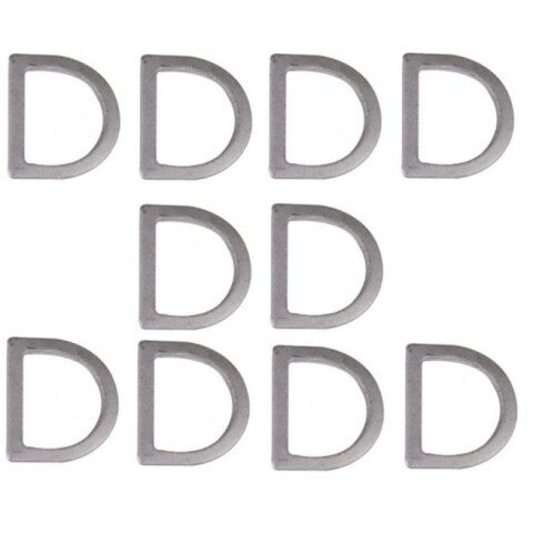 D-ring 13mm Alu 10x afbeelding