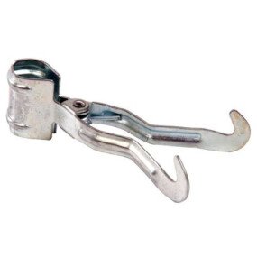 Klemkleerhaak Staal 2x afbeelding