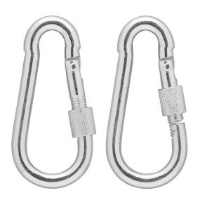 Karabijnhaak Schroef 8x80mm 2x afbeelding