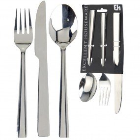 Bestekset RVS 3-delig afbeelding