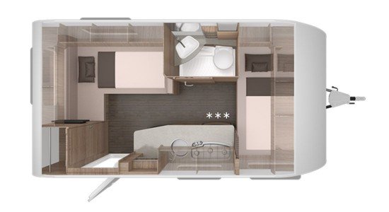 Knaus Sport Silver Selection 420 QD indeling nacht