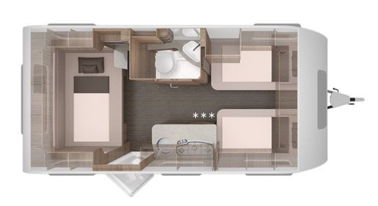 Knaus Sport Silver Selection 460 EU indeling nacht