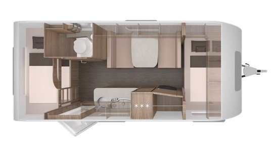 Knaus Sport Silver Selection 500 QDK indeling overdag