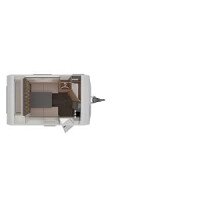 Slaapindeling Yaseo 340 PX caravan afbeelding