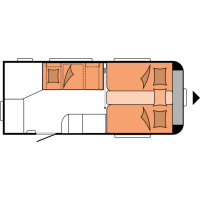 Plattegrond Hobby Excellent 460 SL `s nachts. afbeelding