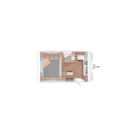 Weinsberg CaraOne 390 PUH plattegrond nacht afbeelding