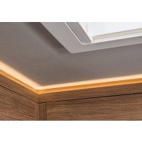 Moderne, sfeervolle LED-verlichting. afbeelding