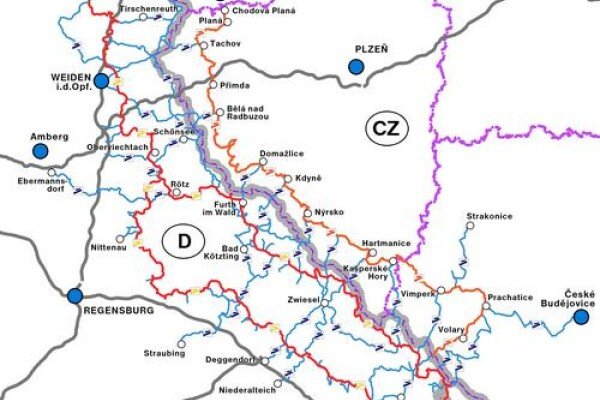 Routekaart Goldsteig1