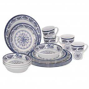 Servies 16-delig Melamine afbeelding
