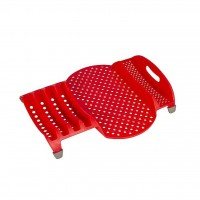 Bo-Camp - Afdruiprek - Small - Kunststof - Rood afbeelding