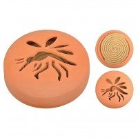 Citronella - Spiraal - Terracotta Houder - 10 stuks afbeelding