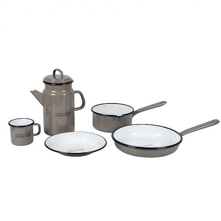 Bo-Camp - Urban Outdoor - Bord - Emaille - Taupe afbeelding