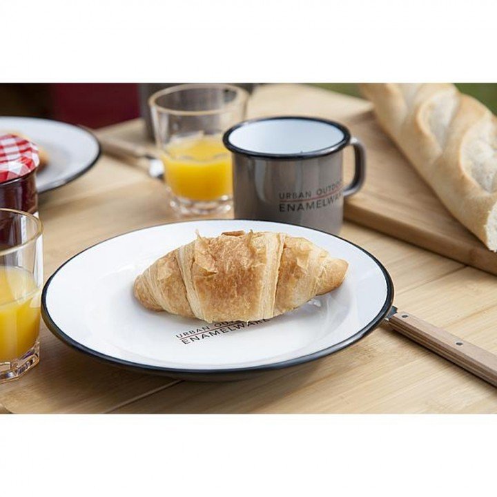 Bo-Camp - Urban Outdoor - Bord - Emaille - Taupe afbeelding