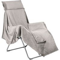 030010232 Plaid Relax Deken Relaxstoel Init Beige afbeelding