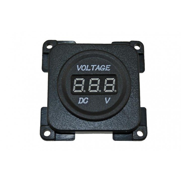 Voltmeter 10-30V Kontaktdoos afbeelding