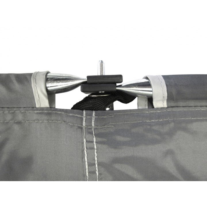 Bo-Camp - Windscherm - Solid met raam - 3-Vaks - 5x1,4 Meter afbeelding