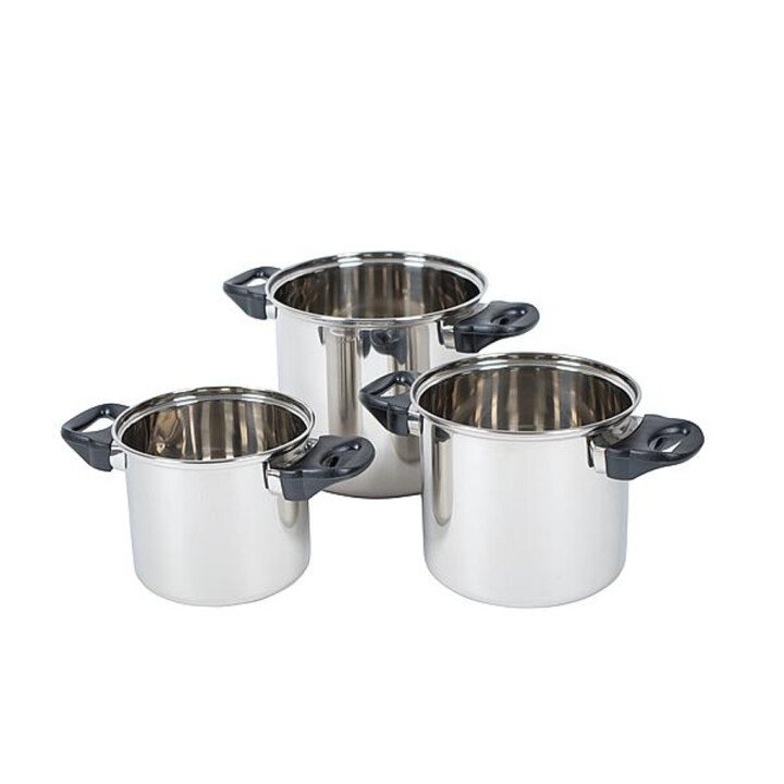 BC Pannenset Elan 3 Plus 3-dlg rvs afbeelding