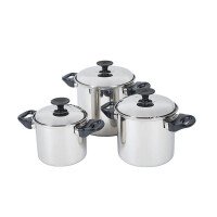 BC Pannenset Elan 3 Plus 3-dlg rvs afbeelding
