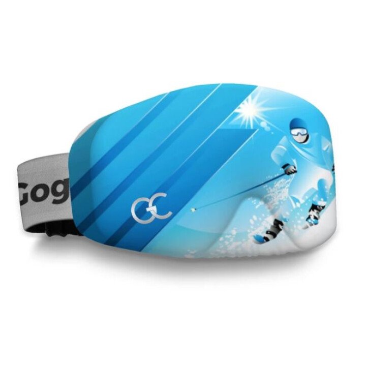 Goggle Cover Blue Skiër afbeelding