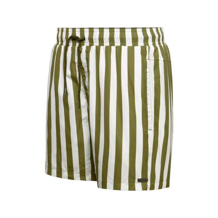Heren Zwembroek Stripe Pesto afbeelding