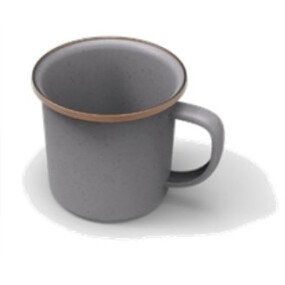 Cup/Beker Enamel/Emaille 2x afbeelding