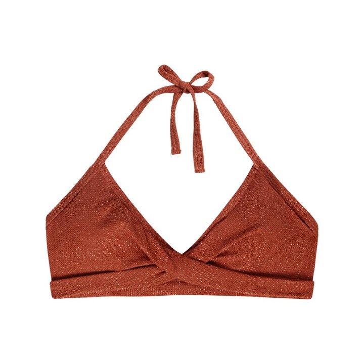 Meisjes Bikinitop Twist Earthy afbeelding