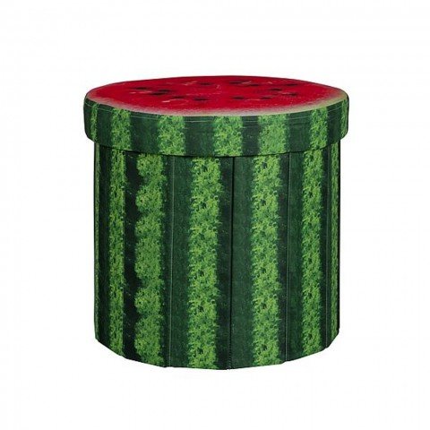 Ottoman Rond Meloen Poef afbeelding