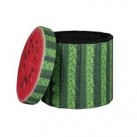 Poef Ottoman Rond Watermeloen afbeelding