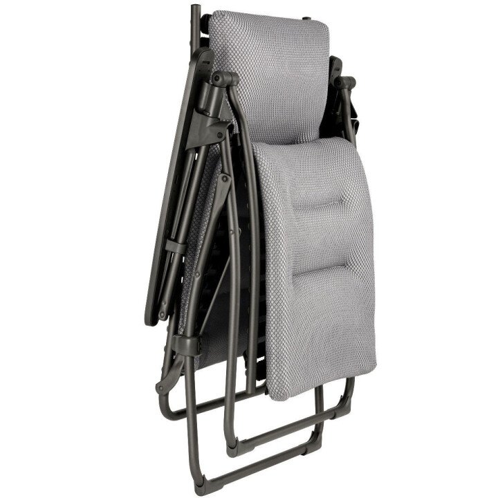 lafuma evolution be comfort relaxstoel silver ingeklapt afbeelding