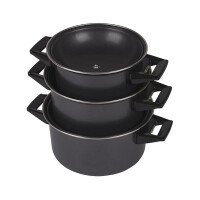 Bo-Camp - Pannenset - Rondo - 3-Delig - Carbonstaal afbeelding