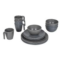 BC Servies Stone 16-dlg melam grijs afbeelding