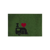 Travellife schoonloopmat Flock groen afbeelding