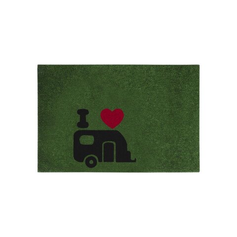 Schoonloopmat Flock Love Caravan afbeelding
