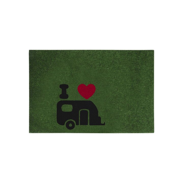 Travellife schoonloopmat Flock groen afbeelding