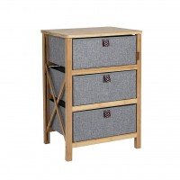 Kast Petersham 3-Laden Bamboe afbeelding