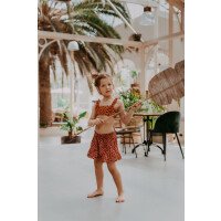Meisjes Bikinitop Ruffle Leopard afbeelding
