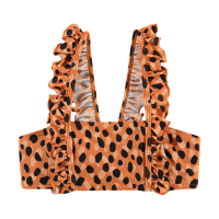 Meisjes Bikinitop Ruffle Leopard afbeelding