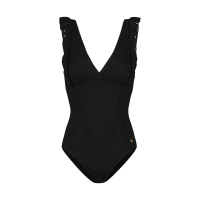 Ruffle Badpak Black Embroidery afbeelding