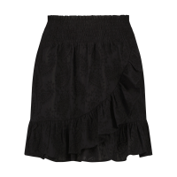 Ruffle Strand Rokje Black afbeelding