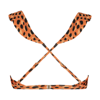 Ruffle Bikinitop Leopard Spots afbeelding