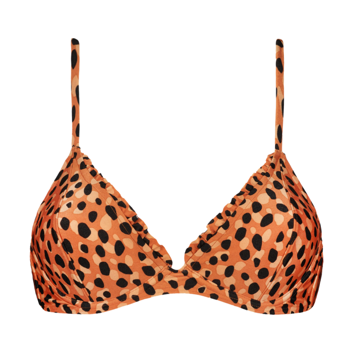 Bikinitop Diepe V-Hals Leopard afbeelding