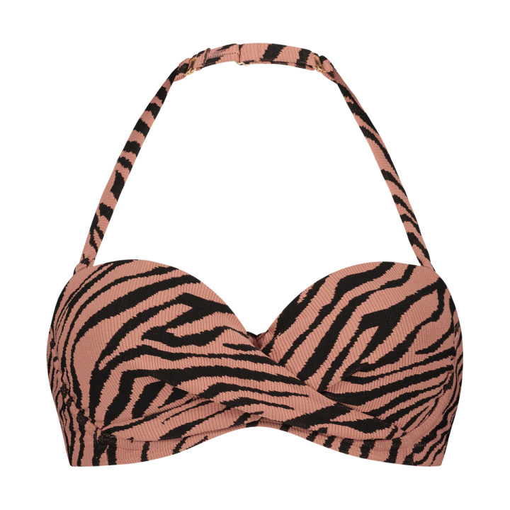 Multiway Bikinitop Rose Zebra afbeelding