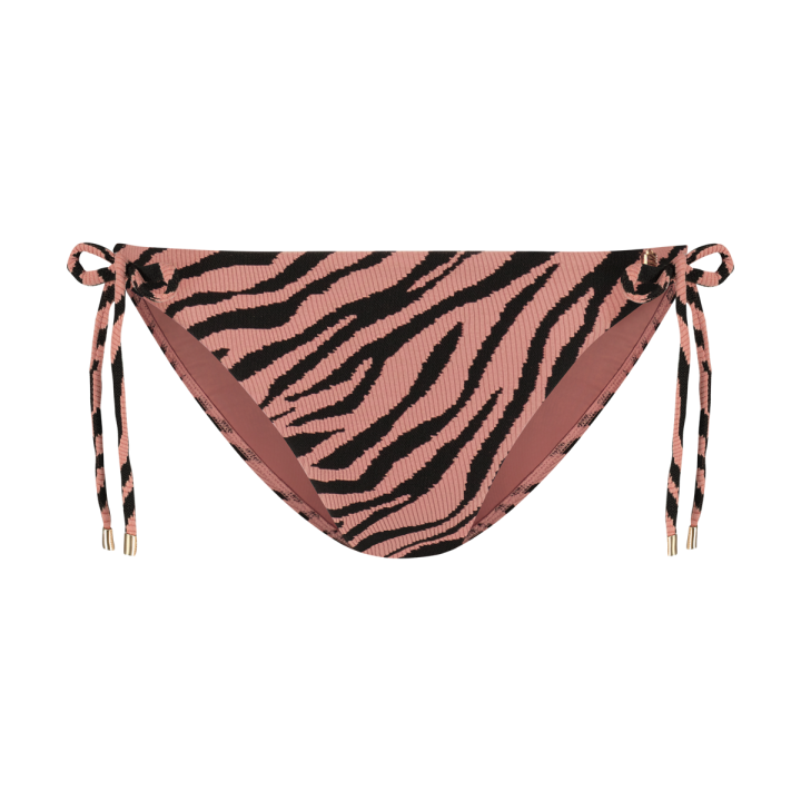 Bikini Broek Lage Fit Rose Zebra afbeelding